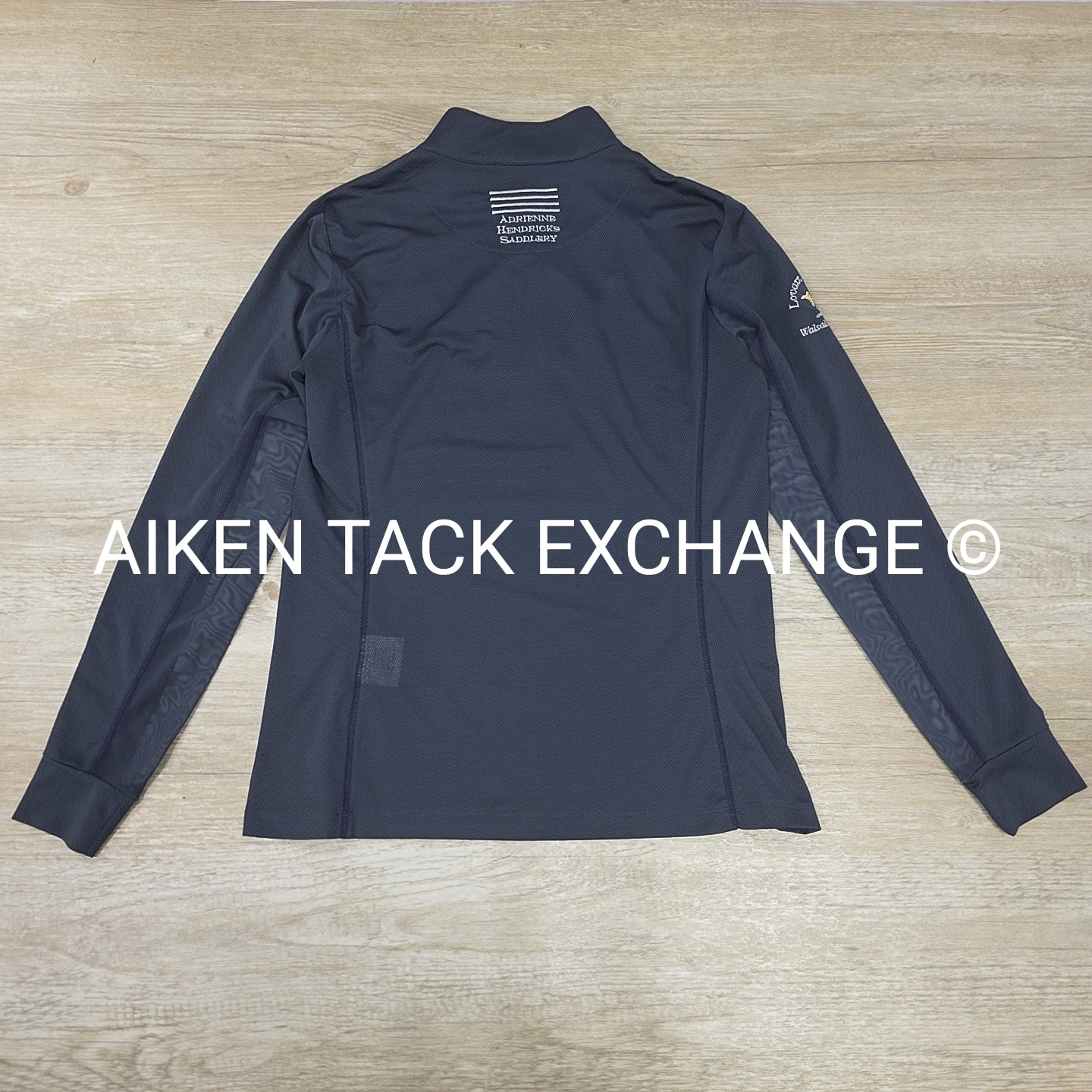 Adrienne Hendrick Saddlery Long Sleeve Sun Shirt, Size Small