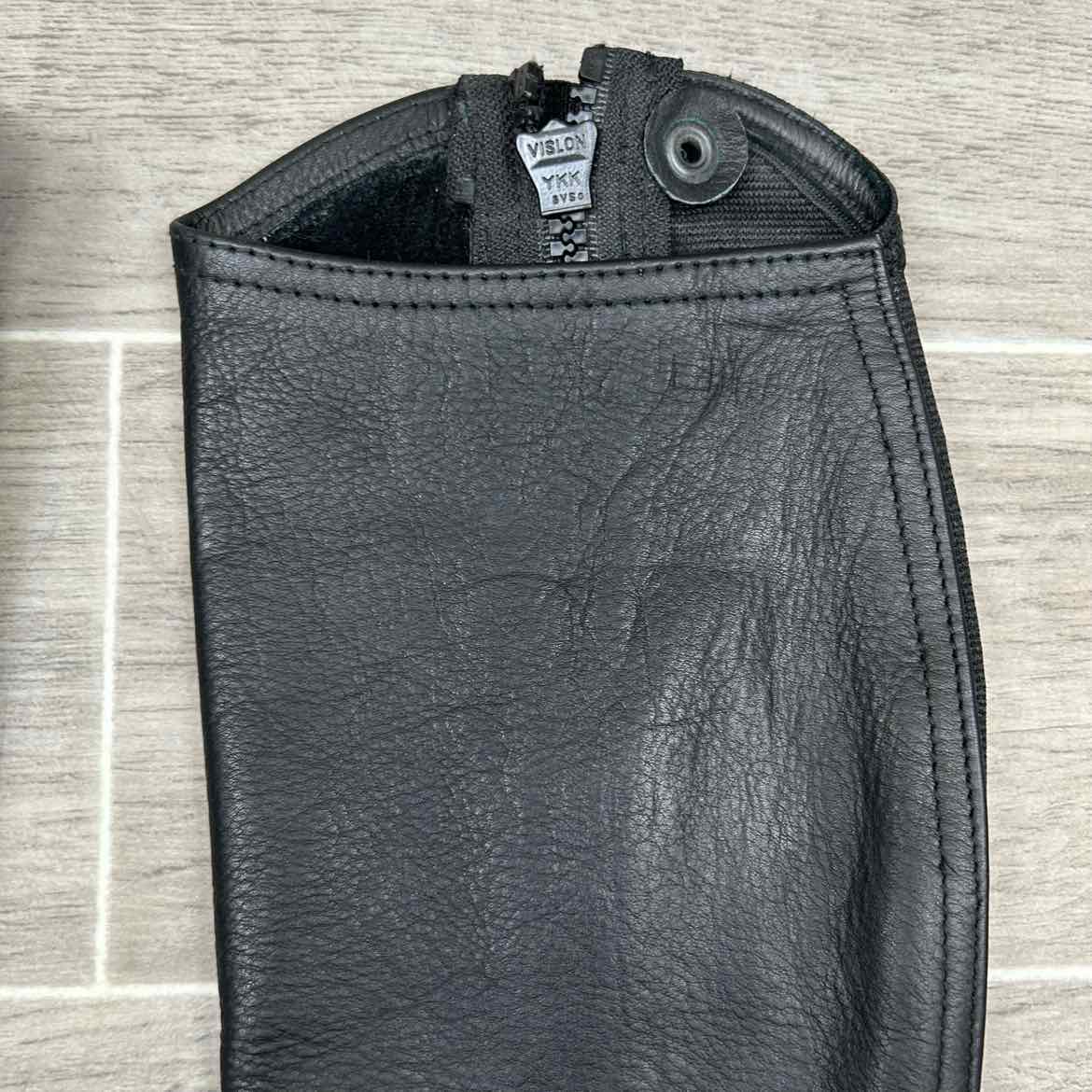 Horze Leather Half Chaps, Size Small
