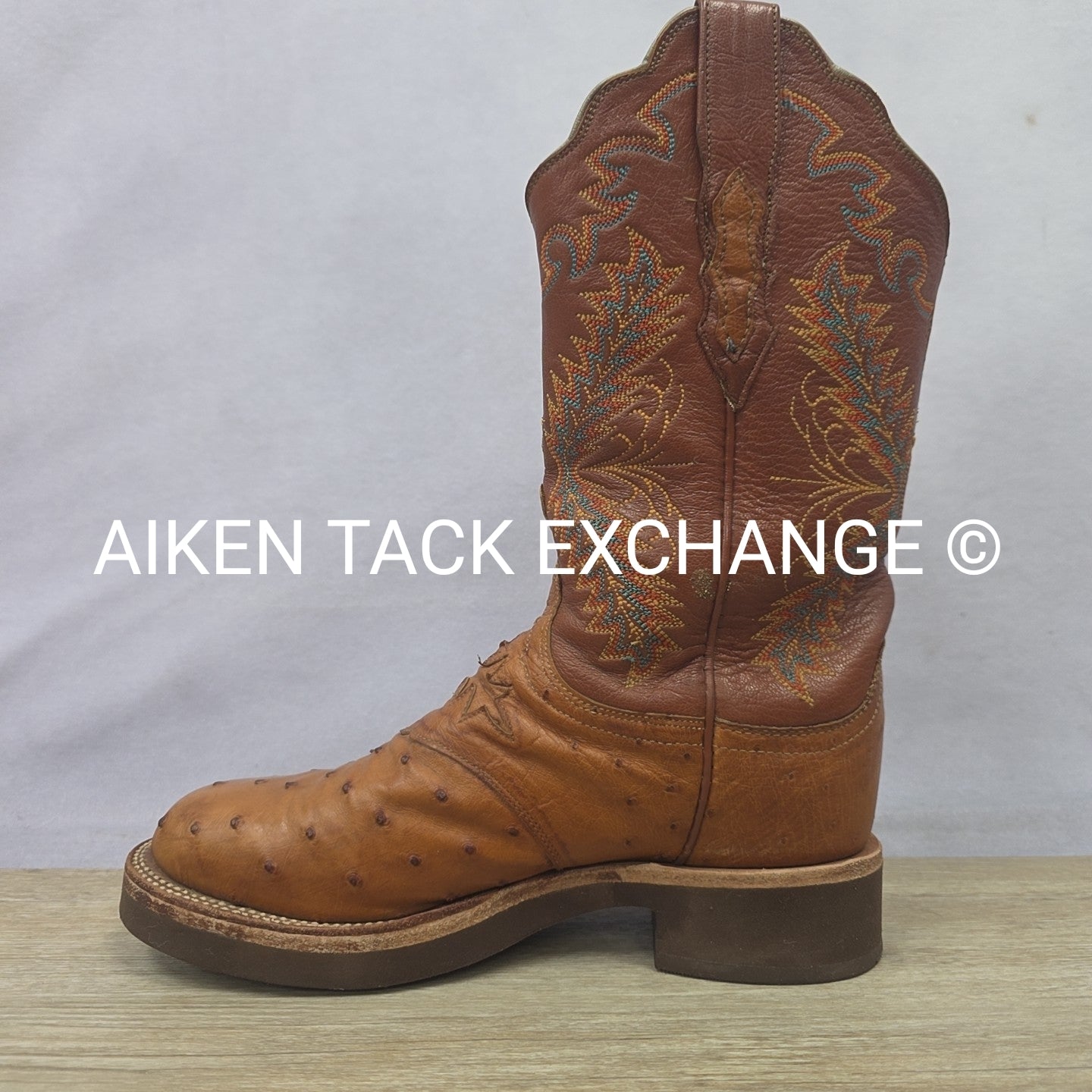 Lucchese 2000 Ostrich Boots, Size 6.5