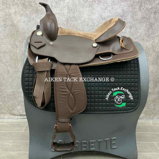 **SOLD** All-Around Trail Pleasure Synthetic Western Saddle, 16" Seat, Wide Tree - Full QH Bars