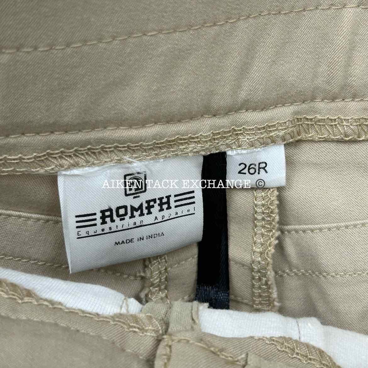 Romfh Knee Patch Breeches, Size 26