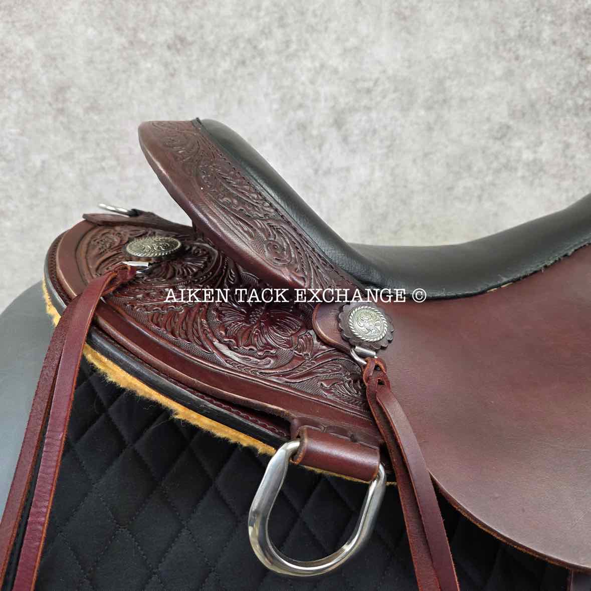2024 High Horse by Circle Y 6864 Mesquite Western Saddle, 17" Seat, Wide Tree - Full QH Bars