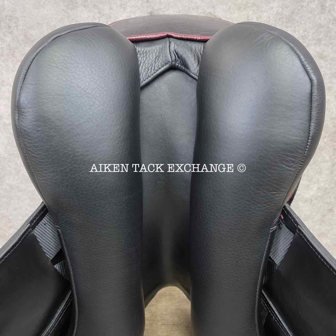 2022 Custom Saddlery Wolfgang Solo MKII Monoflap Dressage Saddle, 17.5" Seat - Short Flap, Adjustable Tree, Wool Flocked Panels