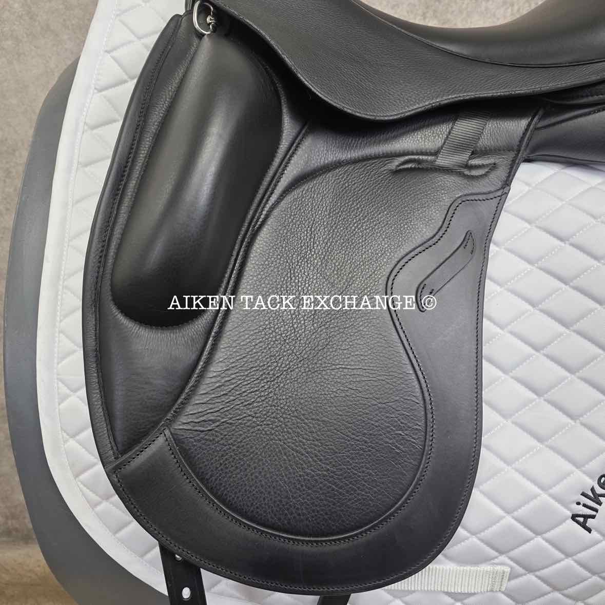 2023 Envy by Custom Saddlery Aurora Monoflap Dressage Saddle, 18" Seat, Adjustable Tree, Wool Flocked Panels