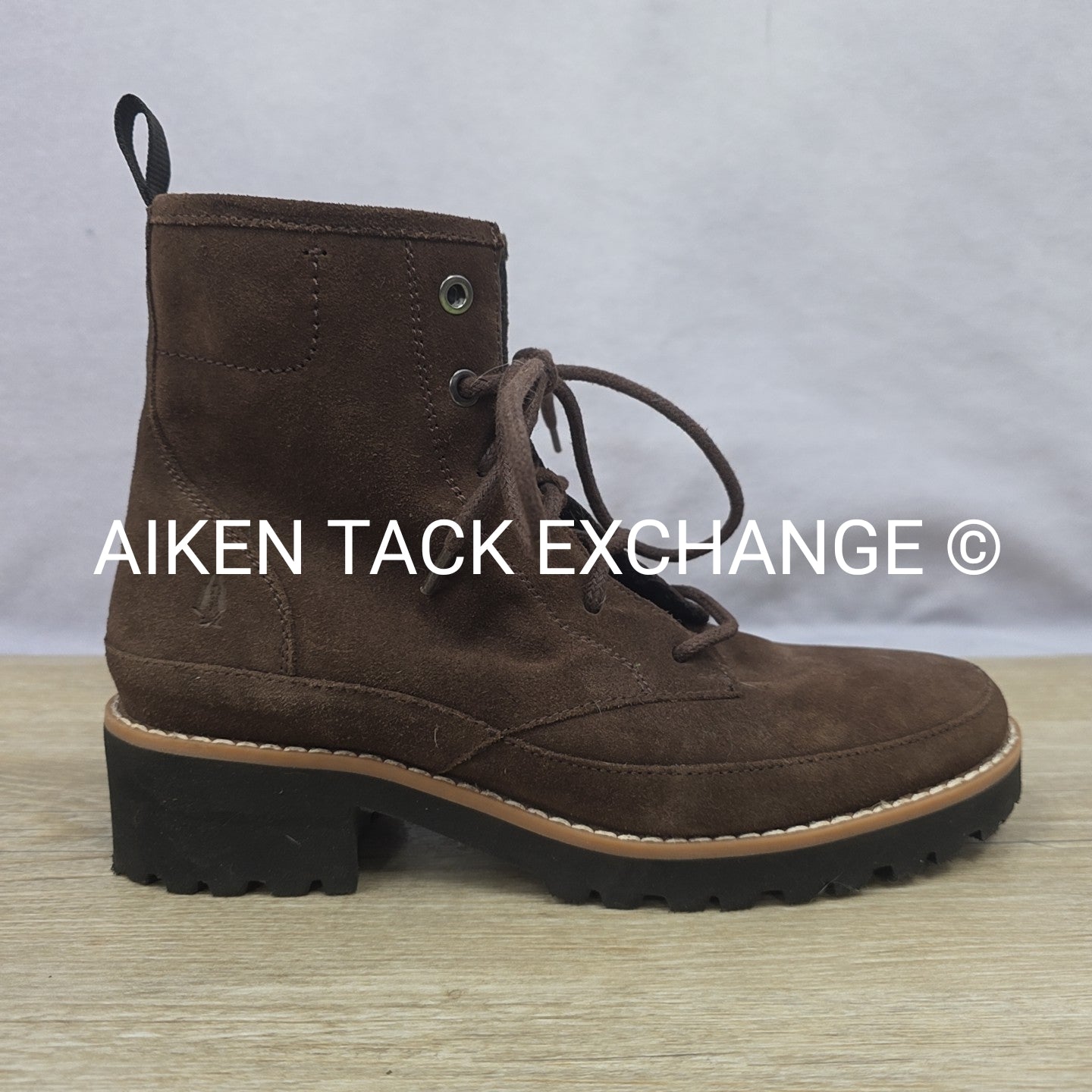 Hush Puppies Lace-Up Short Boots, Brown, Women's Size 8