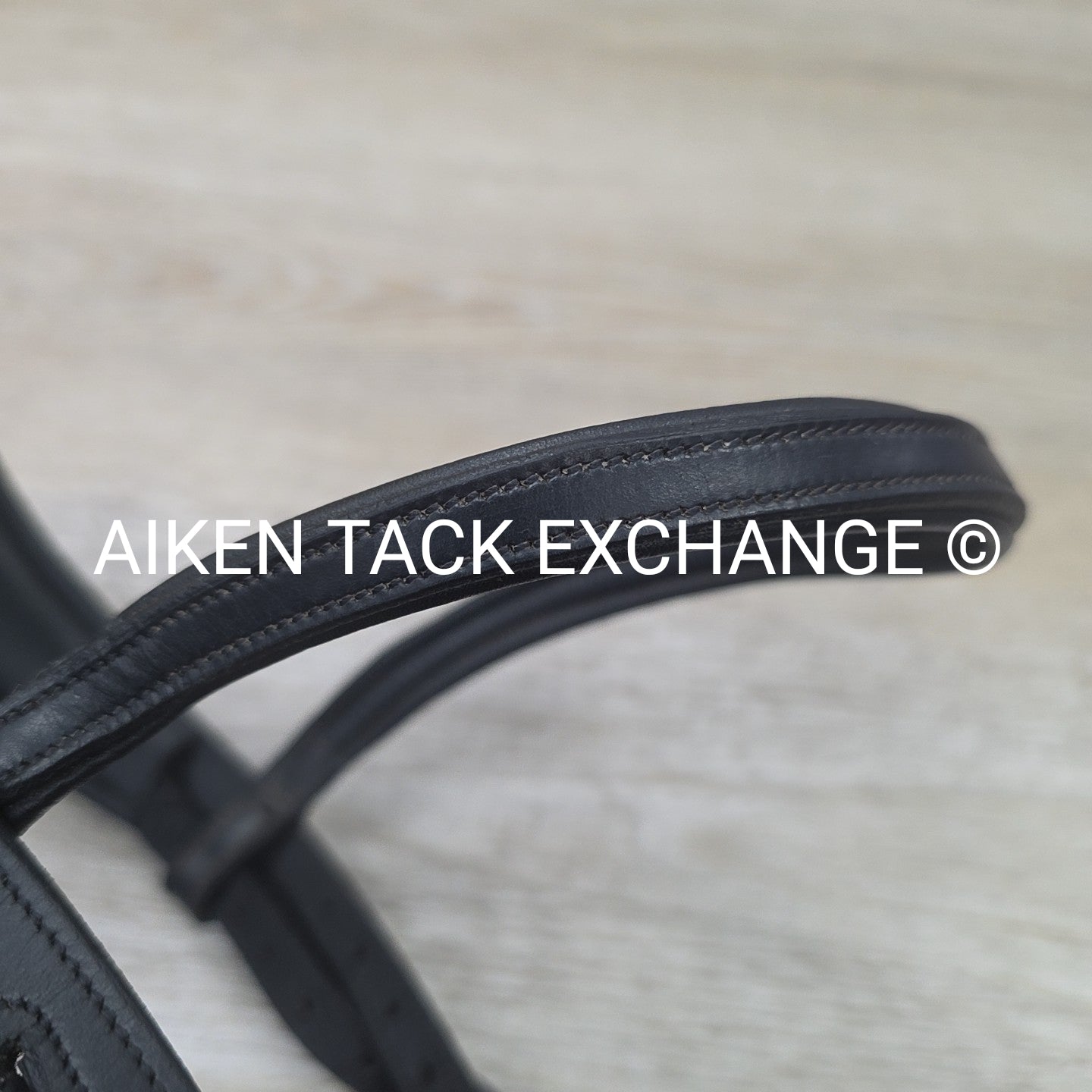 Montar Fair Snaffle Bridle, Missing Flash Strap, Rubber Reins, Black, Size Cob