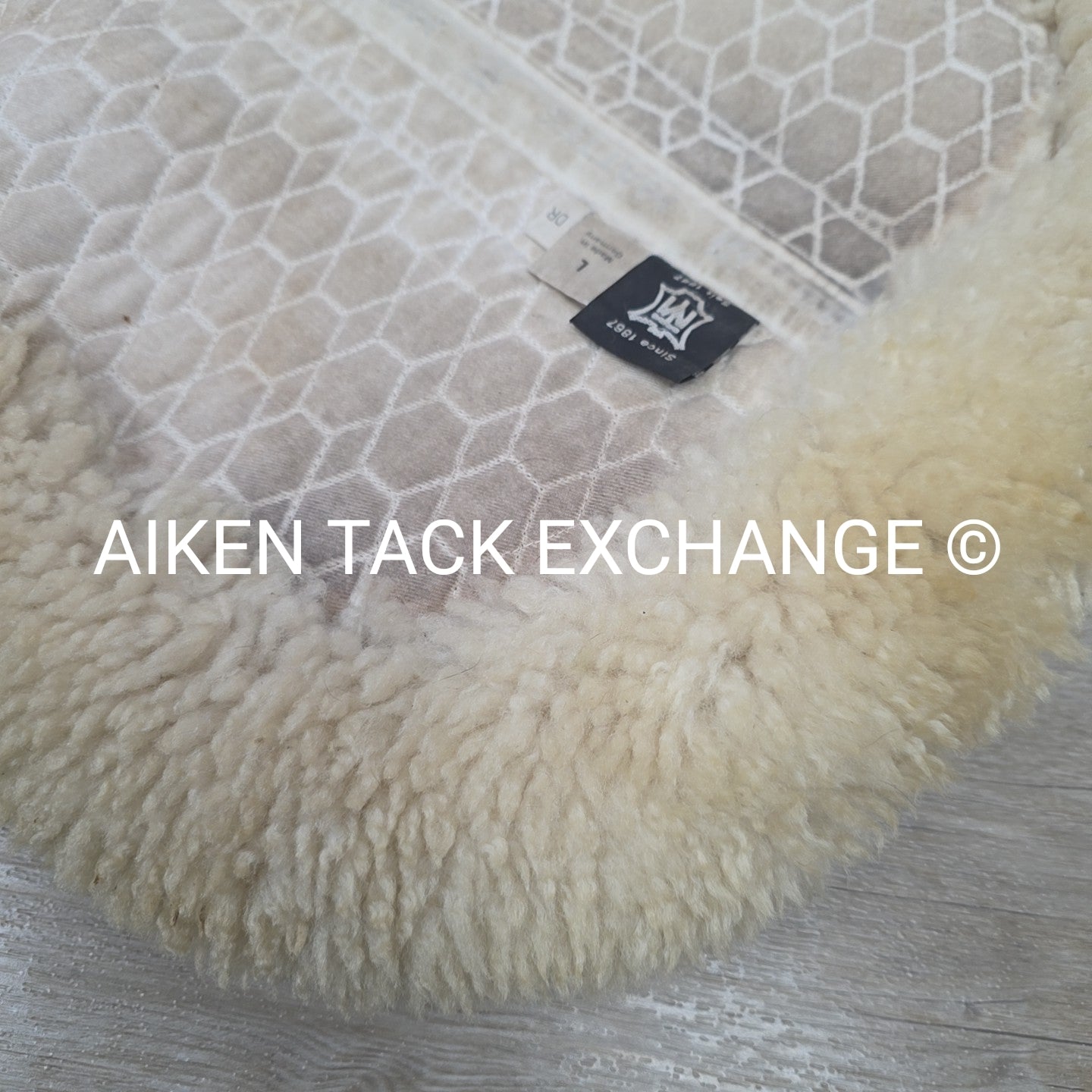 Mattes Platinum Dressage Sheepskin Half Pad with Rear Trim, Size Large