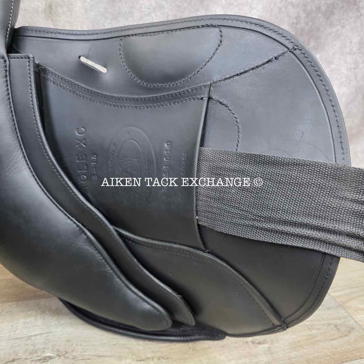 **On Trial** 2010 Schleese Eagle XC Monoflap Jump Saddle, 18" Seat, Adjustable AdapTree, Wool Flocked Panels