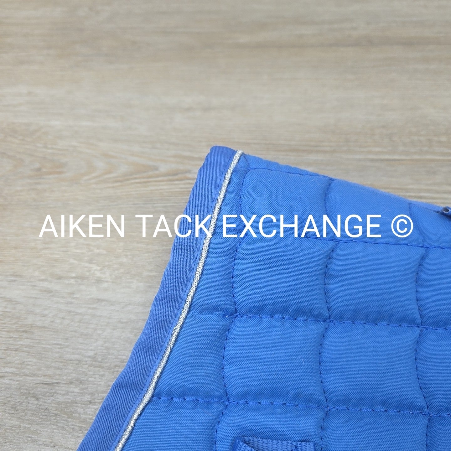 Horze All Purpose Saddle Pad, Blue/Silver, Size Full