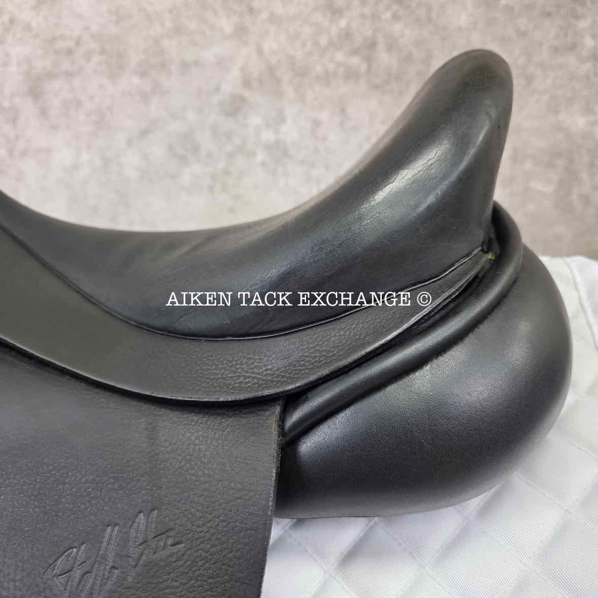 2008 Custom Saddlery Steffen's Advantage Dressage Saddle, 18" Seat, Adjustable Tree, Wool Flocked Panels