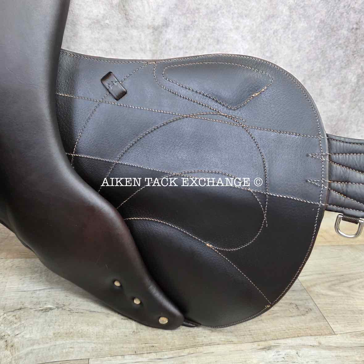 2018 Antares Evolution Monoflap Jump Saddle, 18" Seat, 2AAB Flap, M/MW Tree, Foam Panels, Full Buffalo Leather