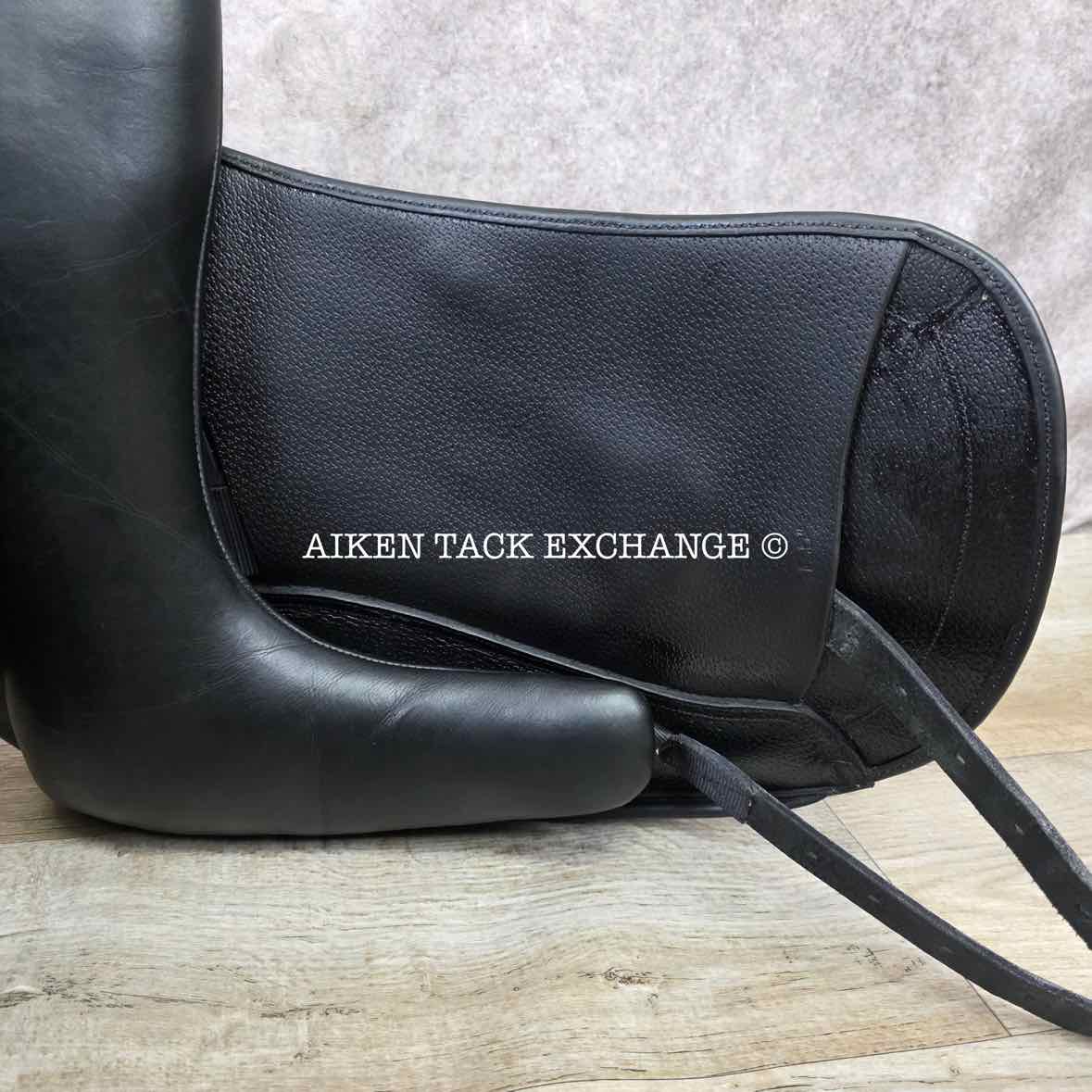 Ruby Roo Rock Star Monoflap Dressage Saddle, 17.5" Seat, Adjustable Tree - Changeable Gullet, Wool Flocked Panels