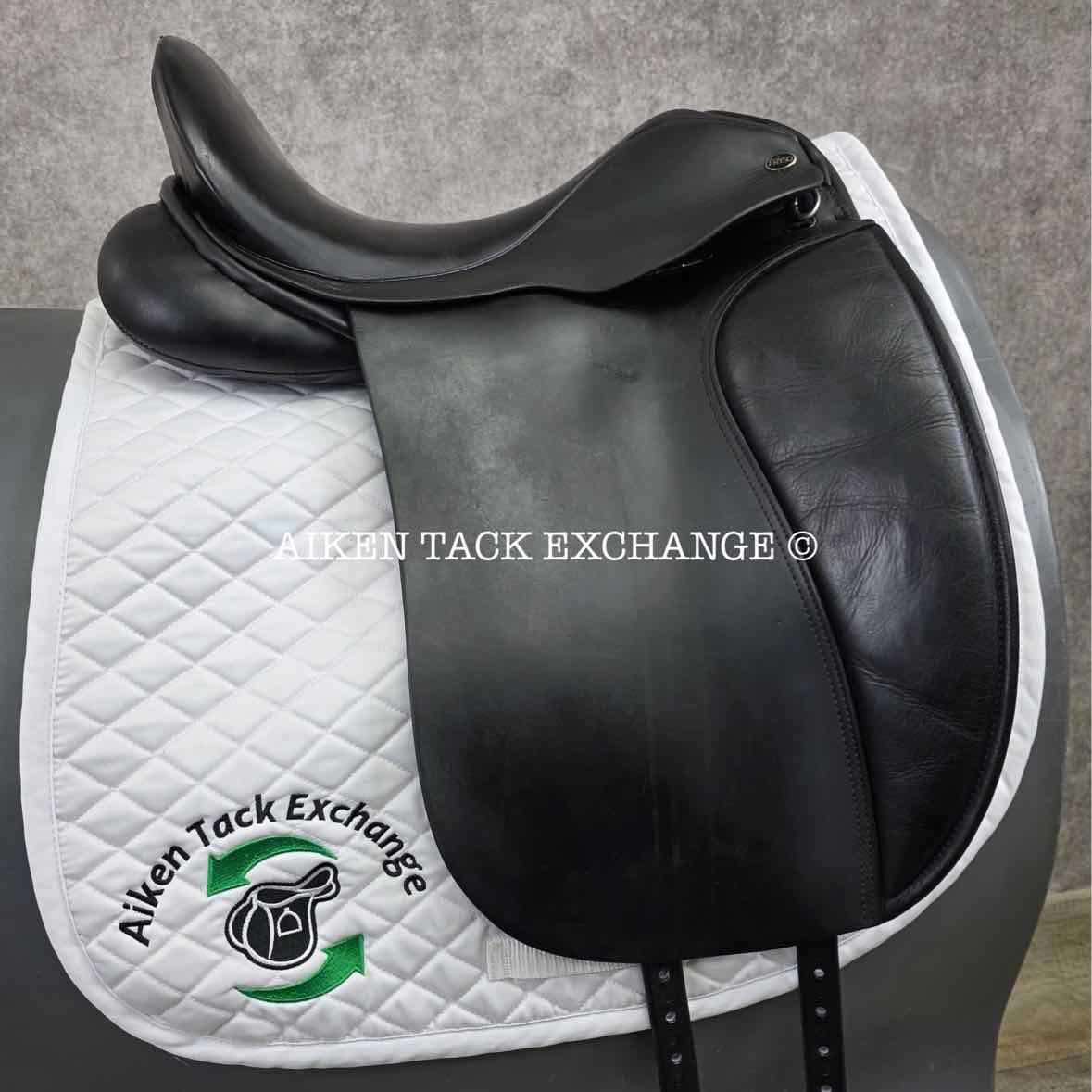 Fryso Legacy Dressage Saddle, 17.5" Seat, Wide Tree, Wool Flocked Panels