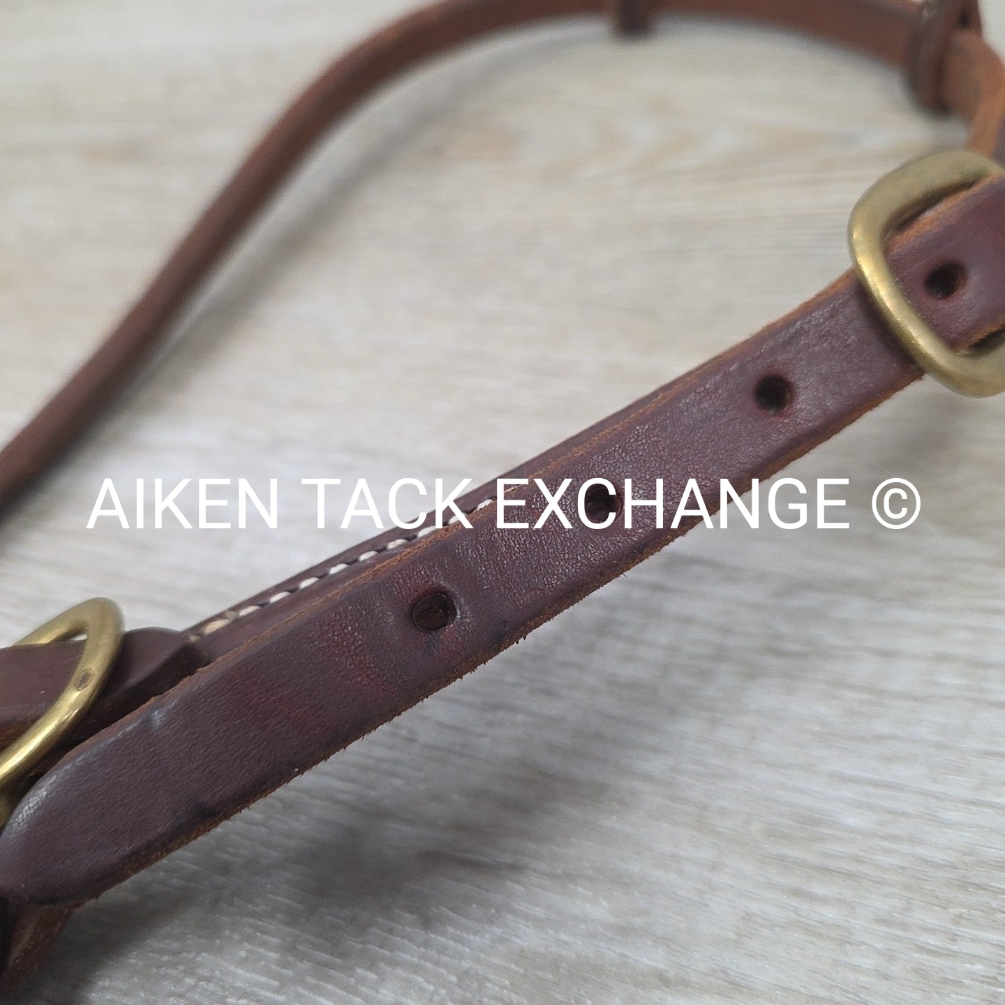 One Ear Headstall with Matching Split Reins & 4.5" Single Joint Loose Ring Bit