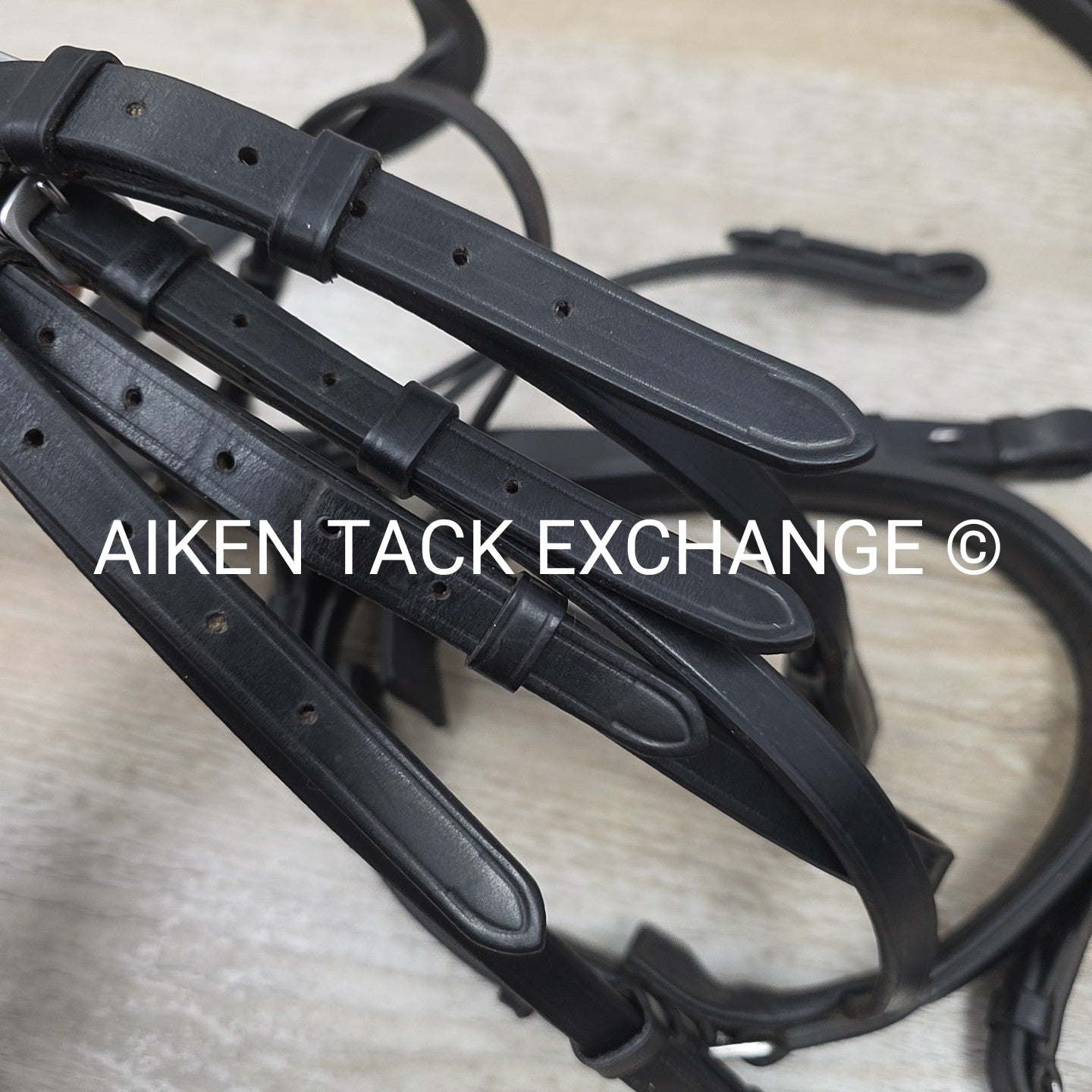 KL Select Monocrown Double Weymouth Bridle with Both Reins, Black, Size Full