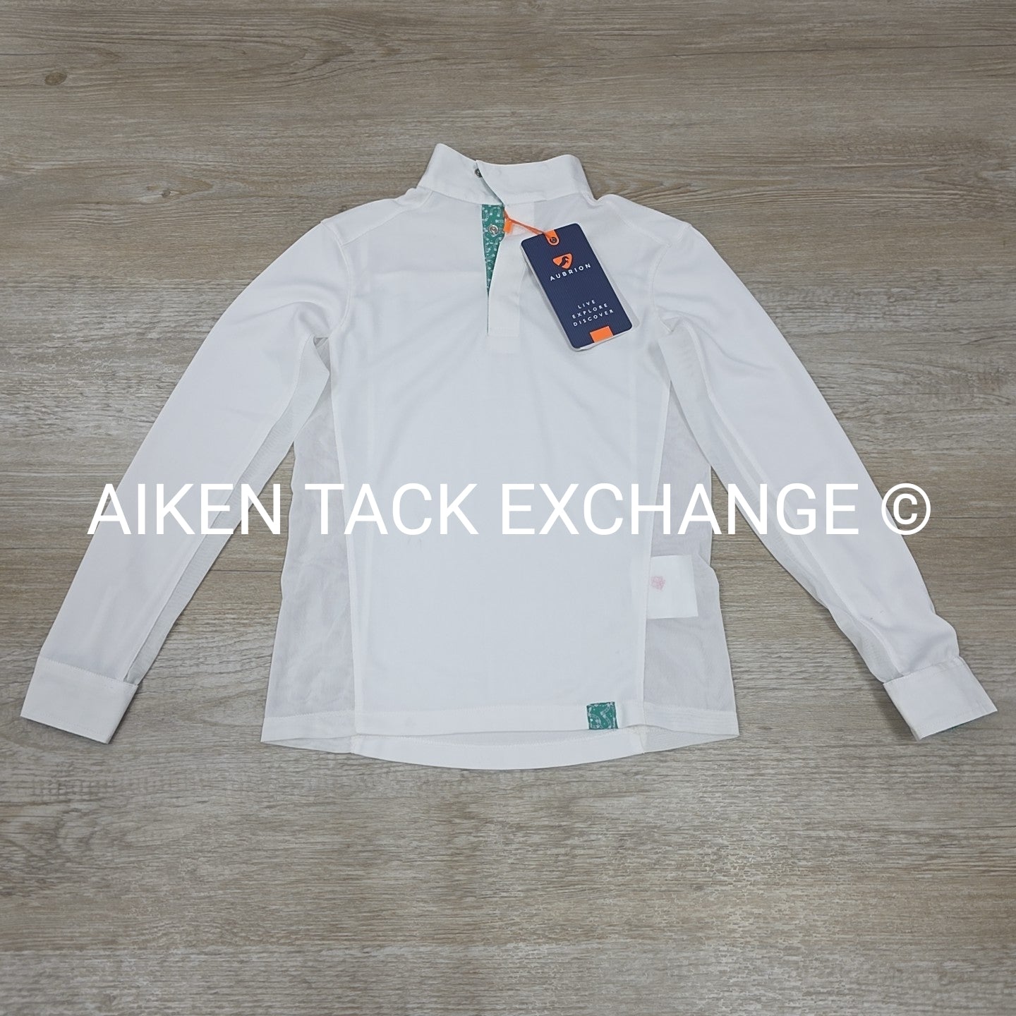 Shires Aubrion Long Sleeve Show Shirt, Size Medium