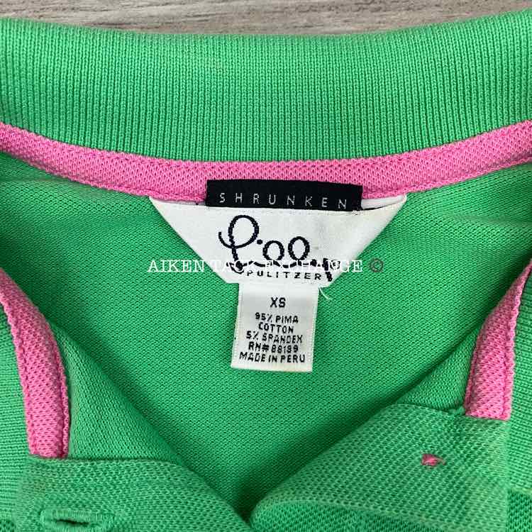 Lilly Pulitzer Short Sleeve Polo Shirt, Size X-Small