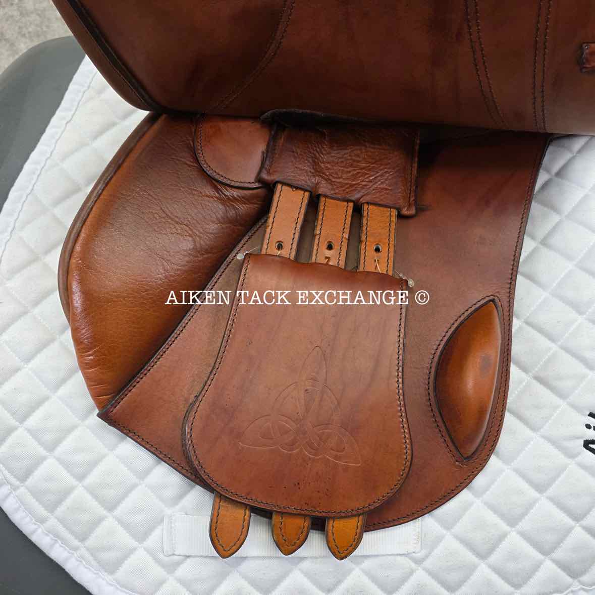 2012 Bliss of London Liberty Jump Saddle, 17" Seat, Medium Wide Tree, Wool Flocked Panels
