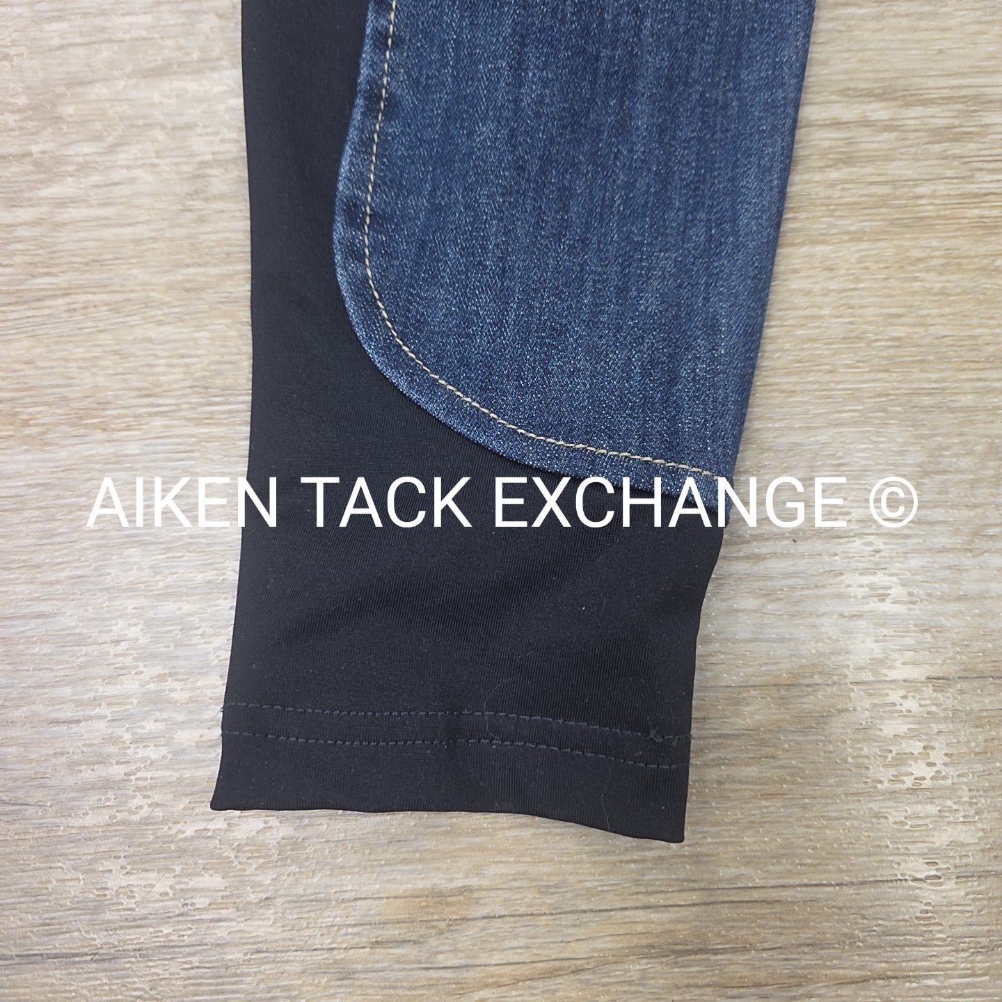 Schockemohle Denim Silicone Grip Full Seat Breeches, Size 26