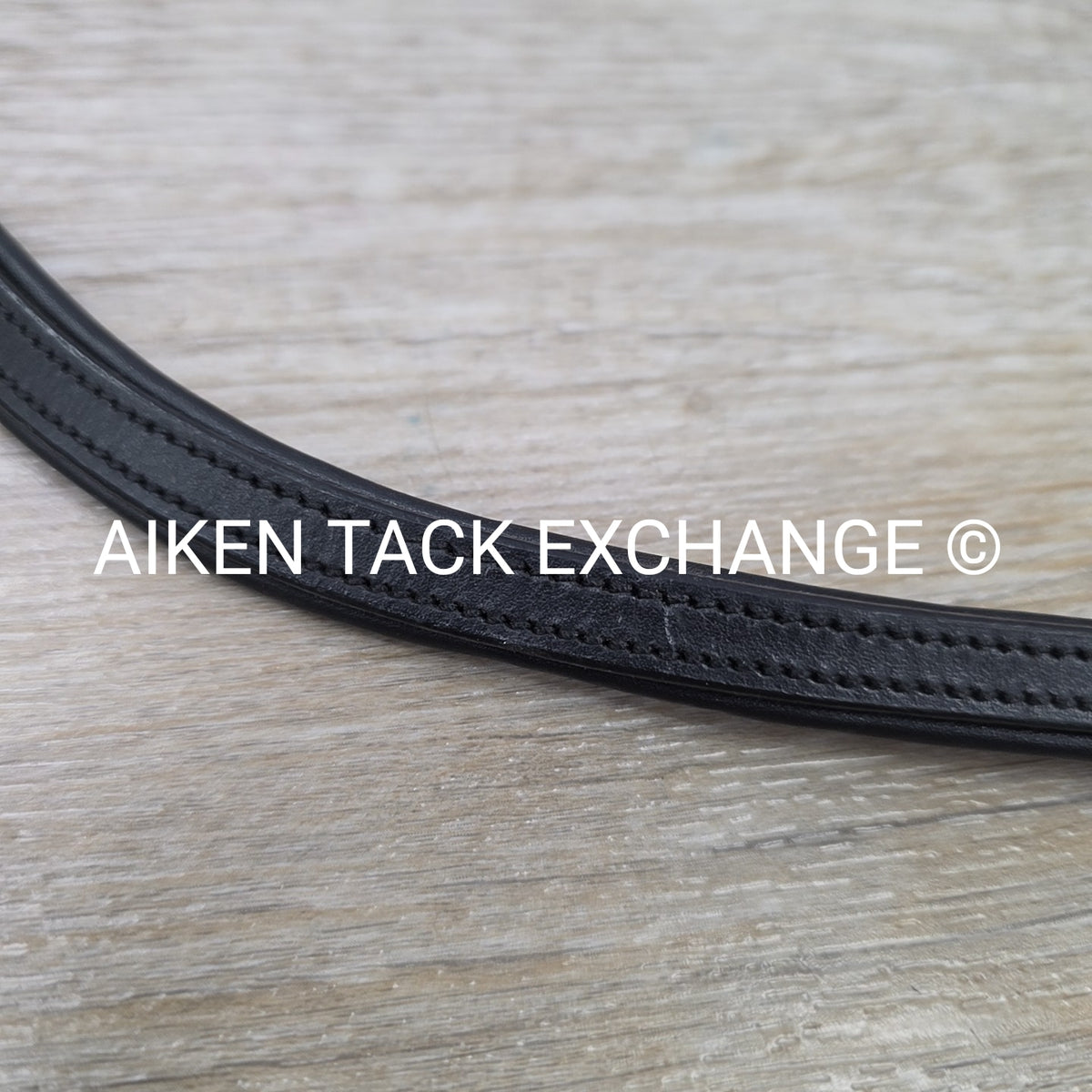 Padded Curved Browband, Black, Size Cob