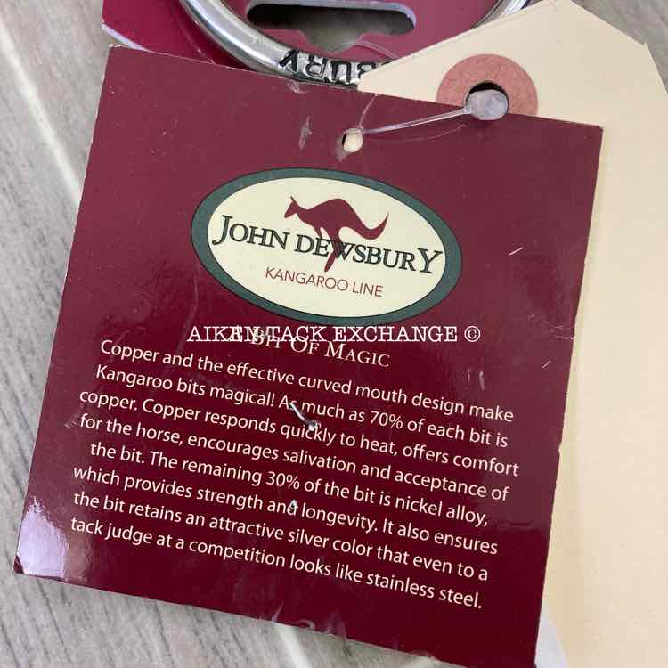 Kangaroo John Dewsbury Single Jointed Slow Twist Full Cheek Bit 4.75"