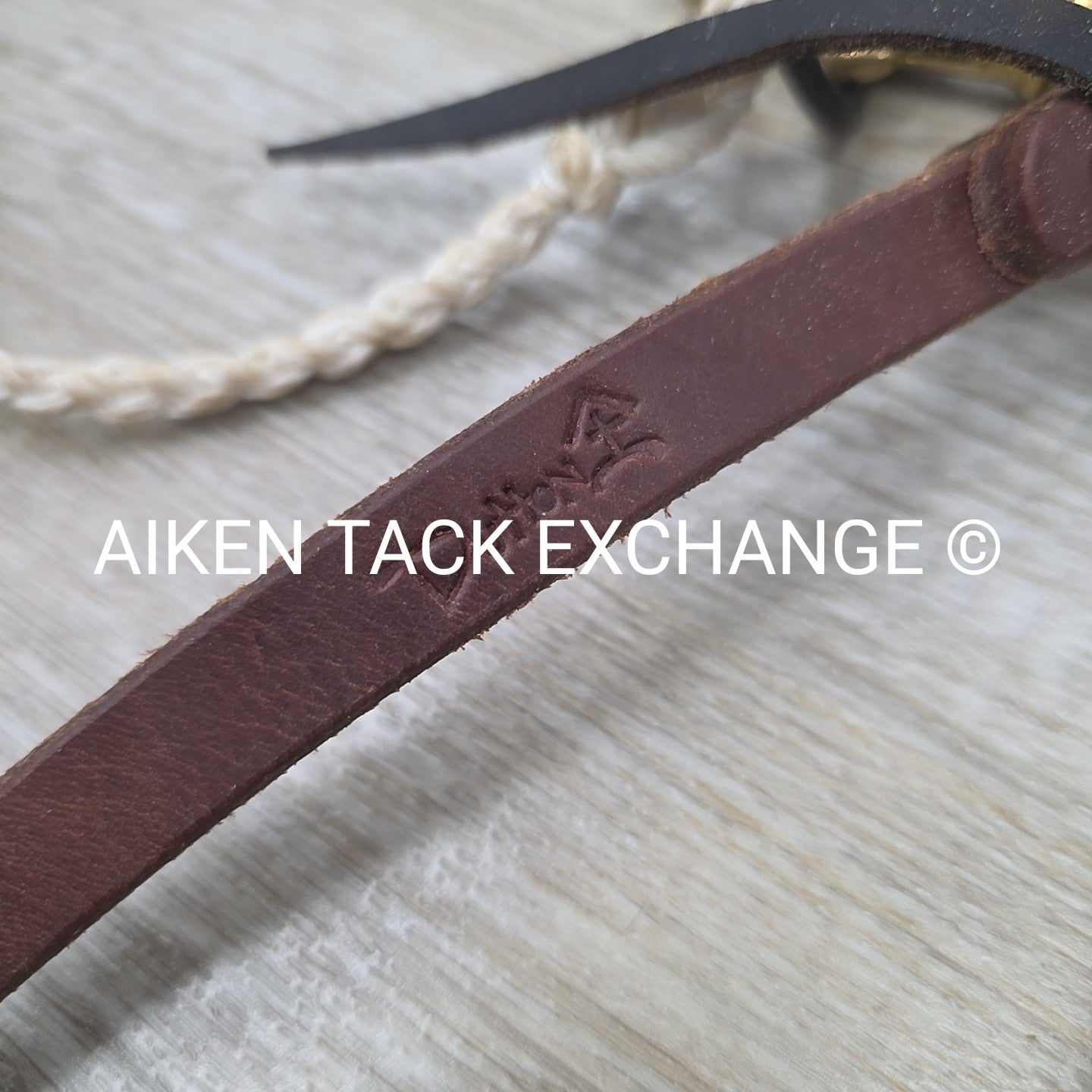 Dutton One Ear Head Stall with Matching Split Reins & Dutton Smooth Broken Port