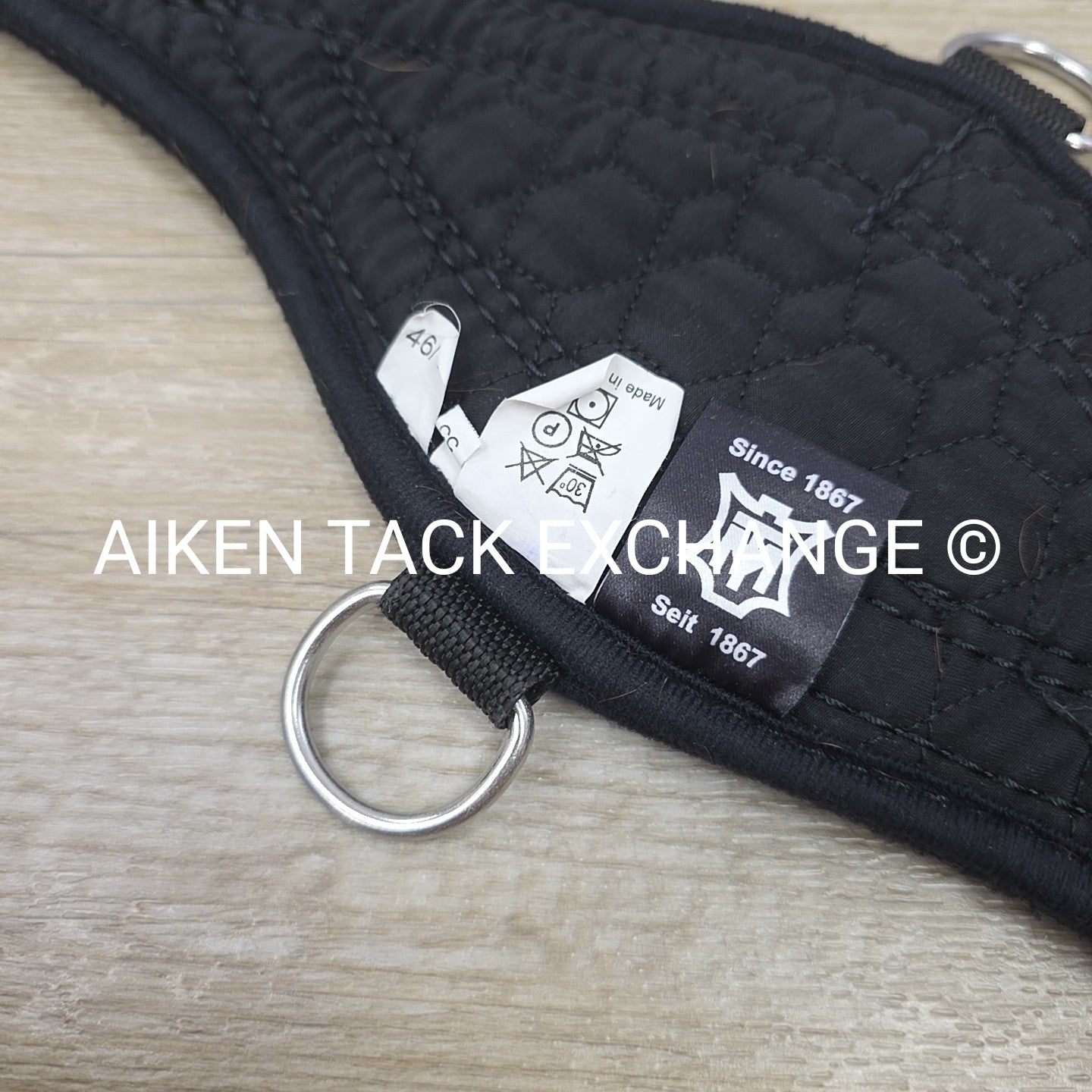 Mattes Contour Dressage Girth, No Sheepskin Cover, Black, 22"
