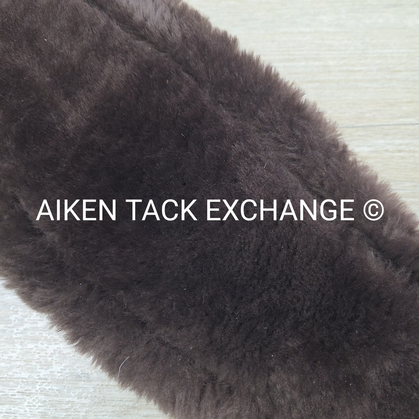 CAS Equestrian Sheepskin Cinch, Brown, 24"