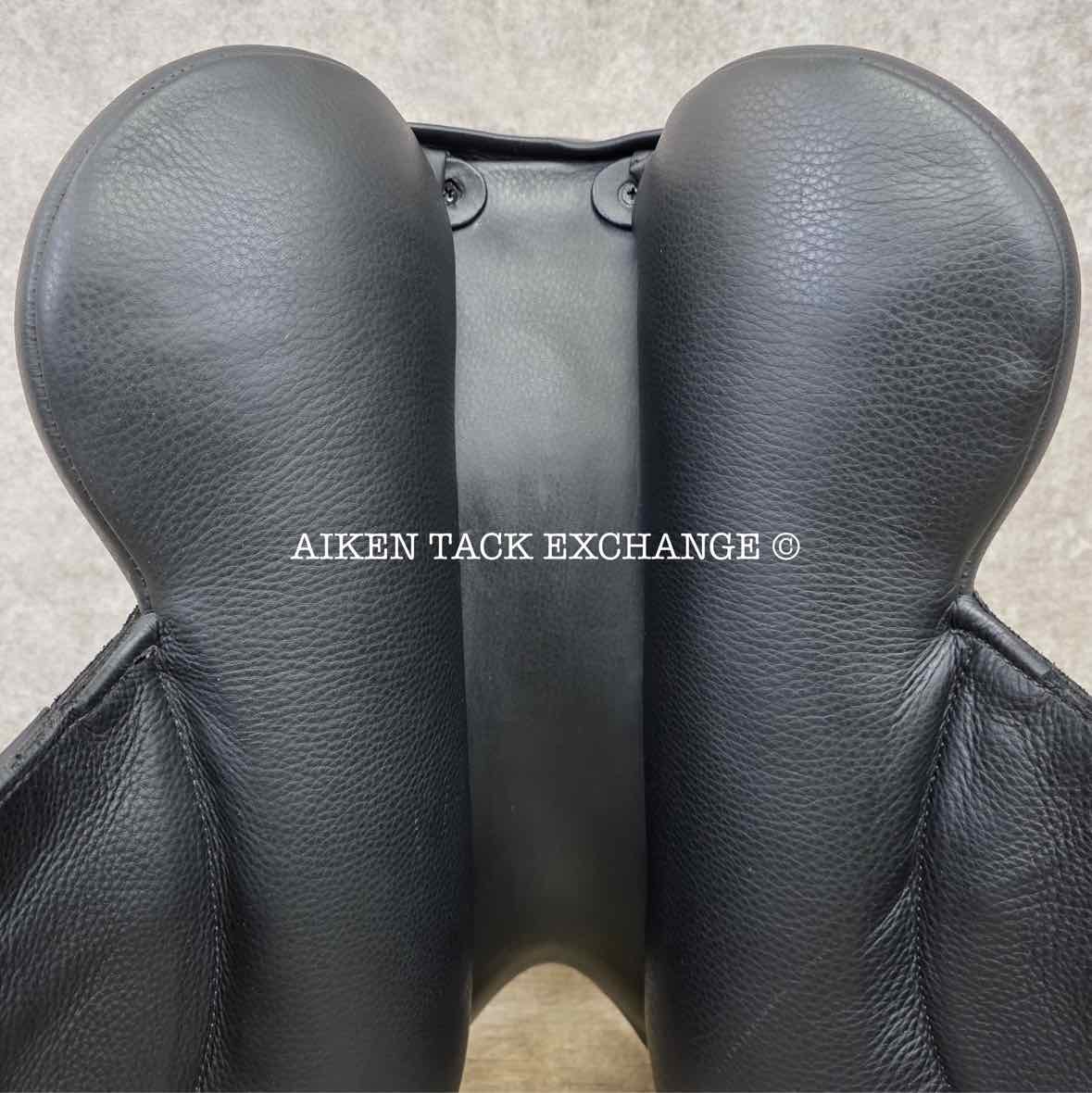 2023 Envy by Custom Saddlery Motion Monoflap Dressage Saddle, 17" Seat, Adjustable Tree, Wool Flocked Panels