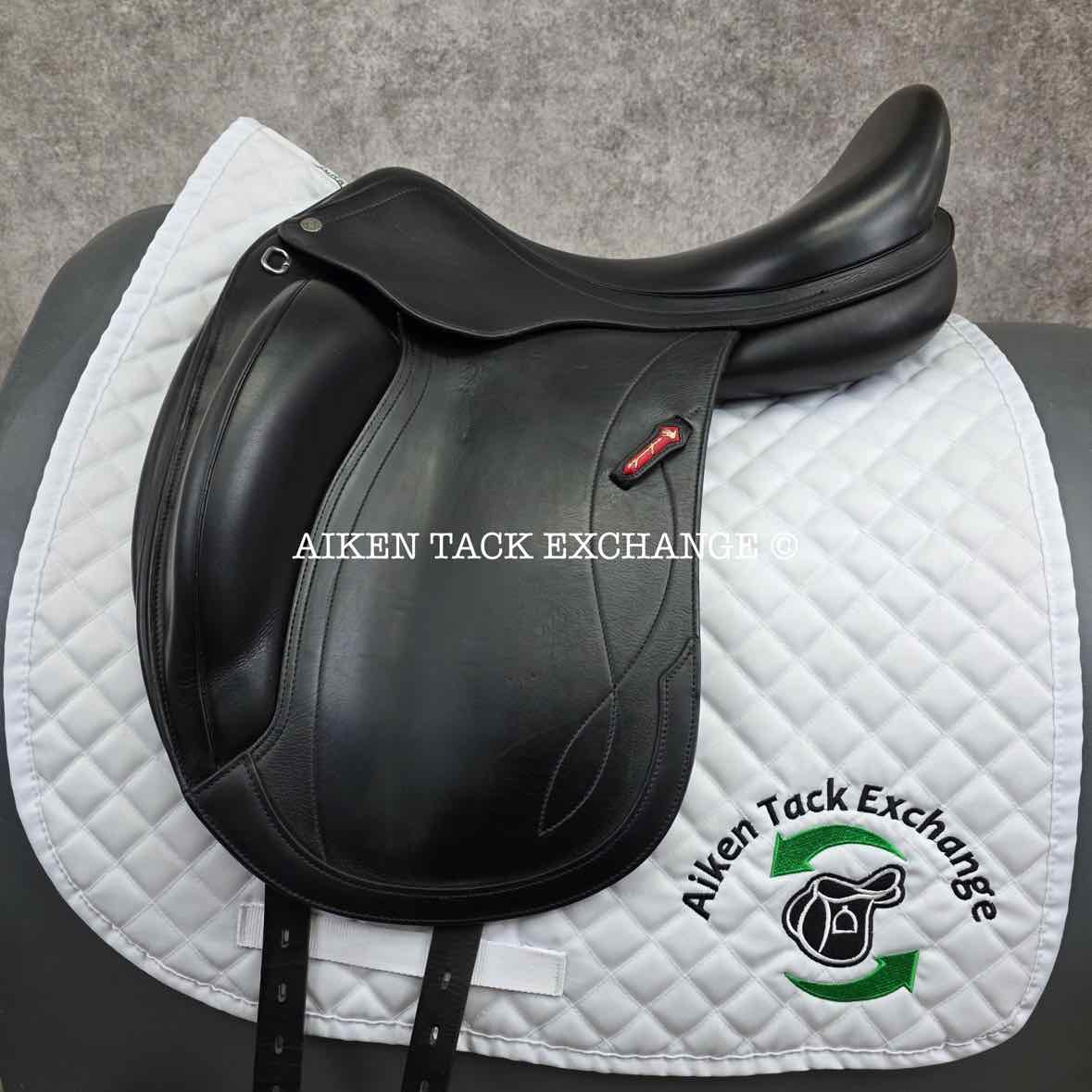 2016 Equipe Olympia Monoflap Dressage Saddle, 17.5" Seat, Medium Wide/Wide Tree, Foam Panels