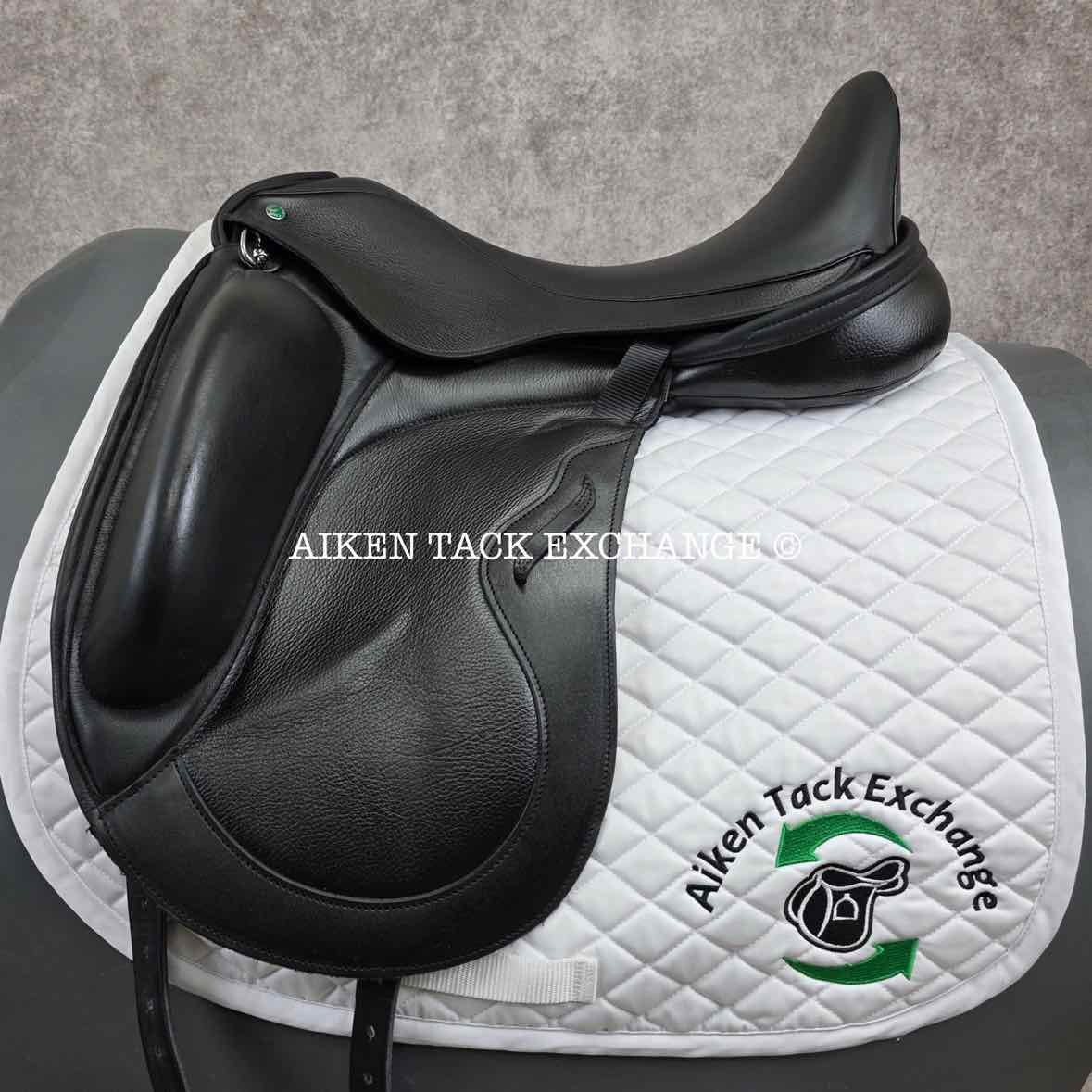 2023 Envy by Custom Saddlery Motion Monoflap Dressage Saddle, 18" Seat, Adjustable Tree, Wool Flocked Panels