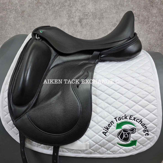2023 Envy by Custom Saddlery Motion Monoflap Dressage Saddle, 18" Seat, Adjustable Tree, Wool Flocked Panels