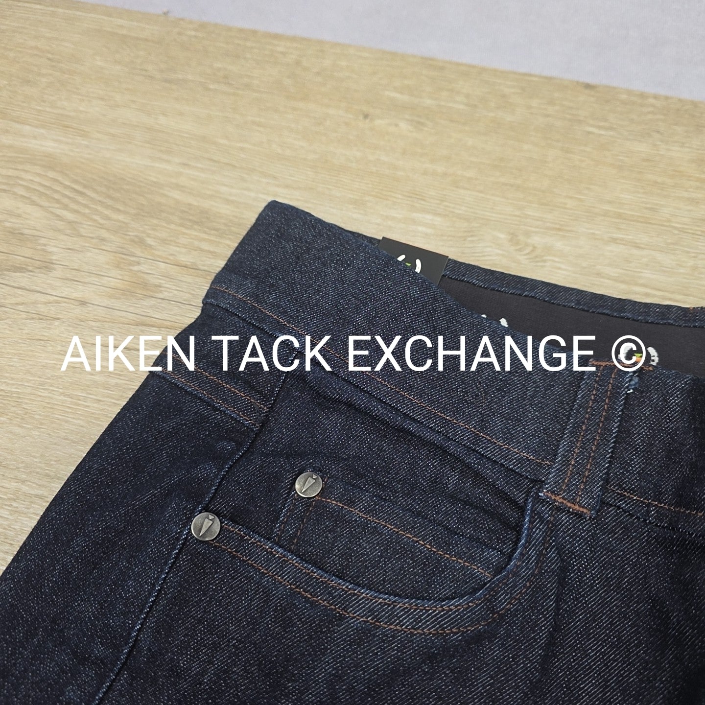 Kerrits Stretch Denim Knee Patch Breeches, Brand New, Women's Medium