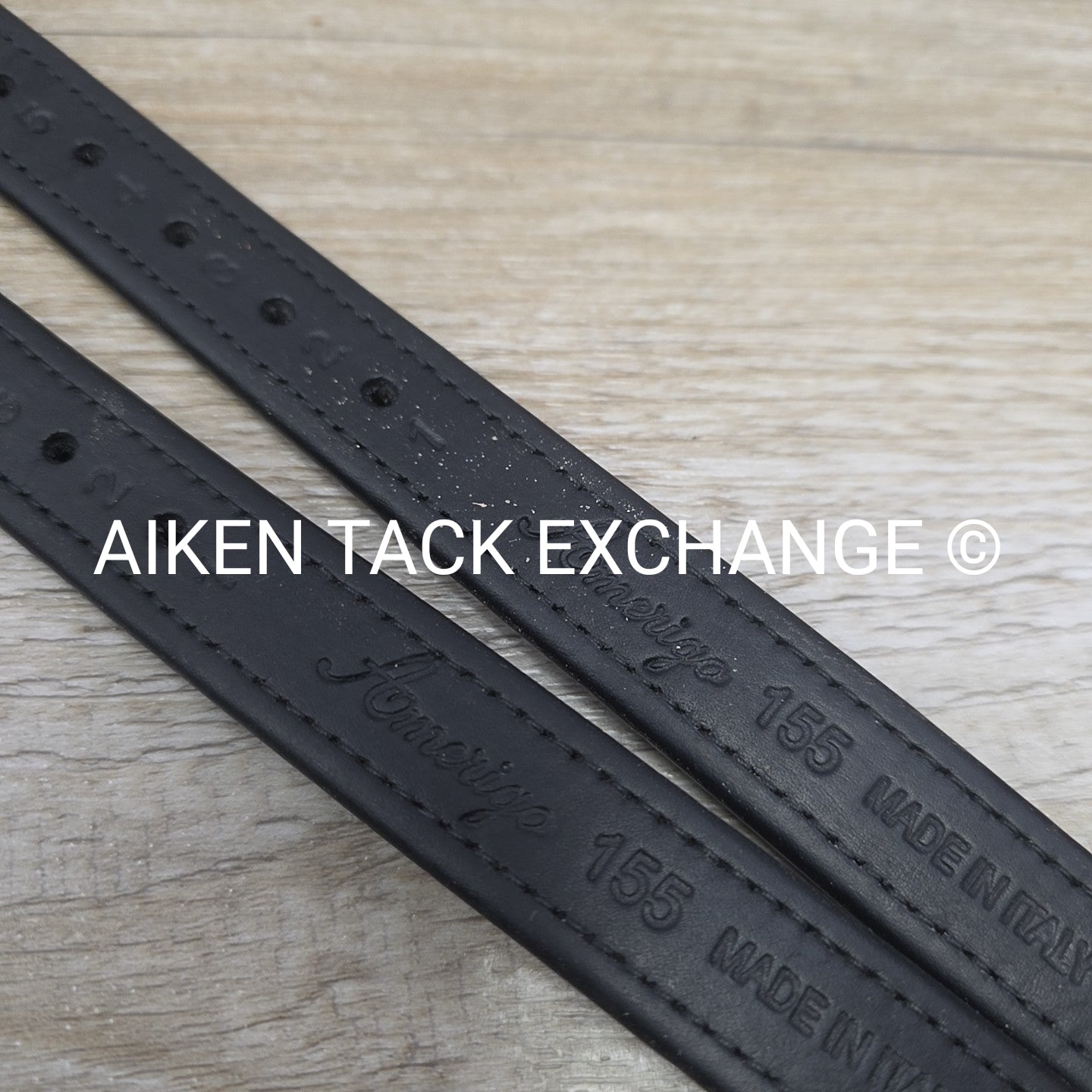 Amerigo Stirrup Leathers, Black, 60"