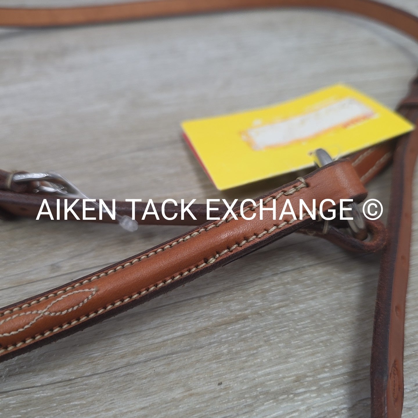 Edgewood Raised Fancy Stitched Figure 8 Noseband, Brown, Size Cob