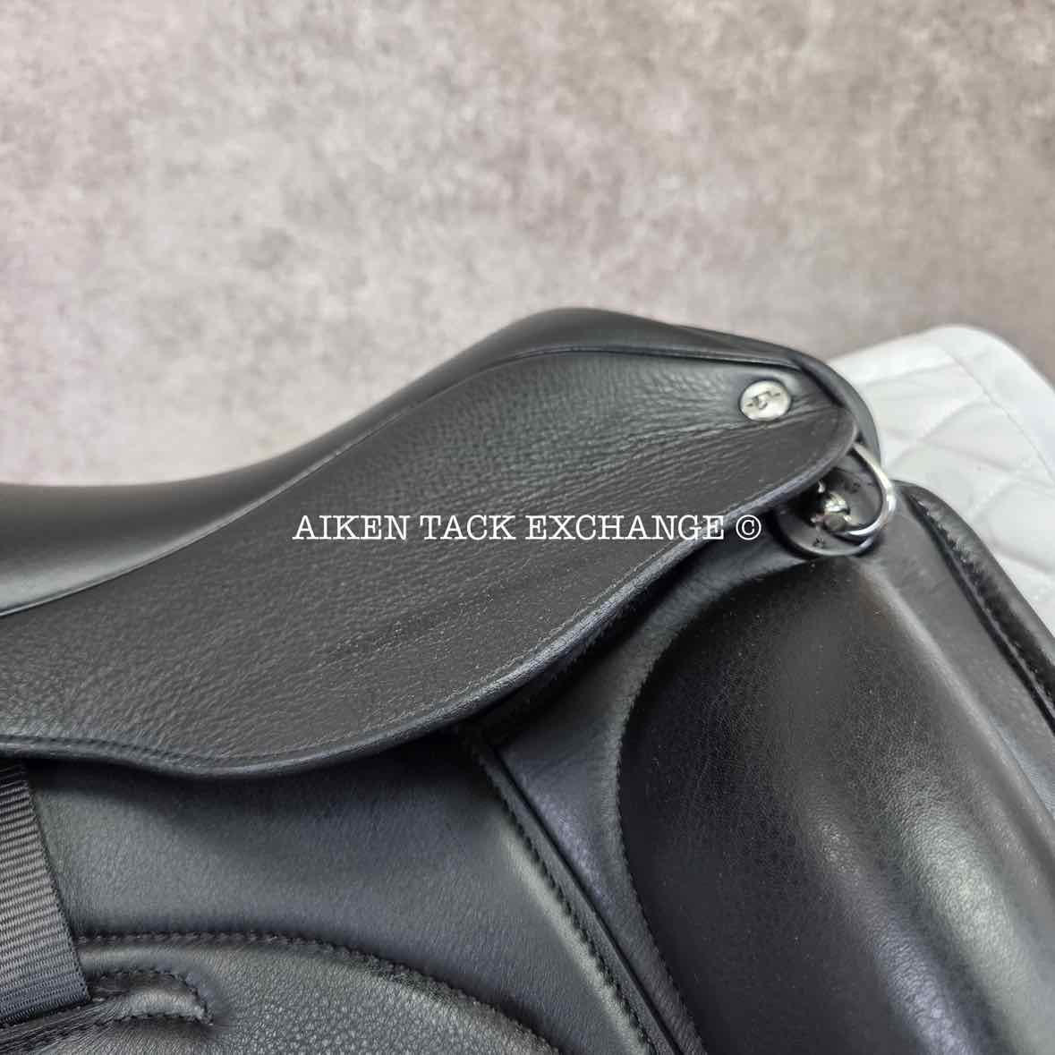 2023 Envy by Custom Saddlery Aurora Monoflap Dressage Saddle, 17.5" Seat, Adjustable Tree, Wool Flocked Panels