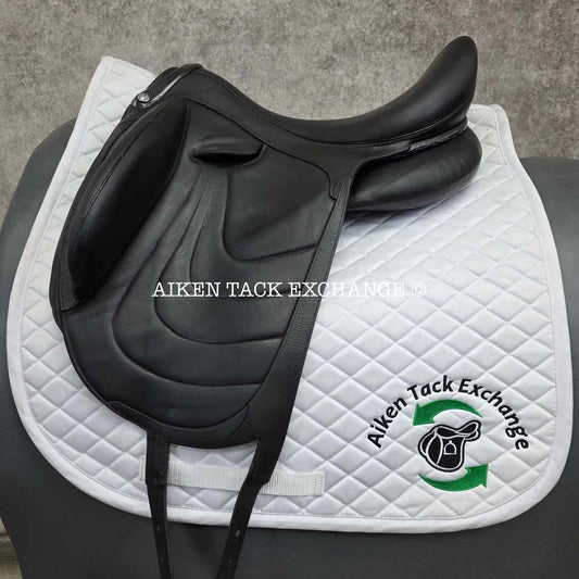 2018 Devoucoux Makila Harmonie Monoflap Dressage Saddle, 17.5" Seat - 002, 1A Flap - Short, Dynamick Tree - Medium, D3D Panels, Full Buffalo Leather