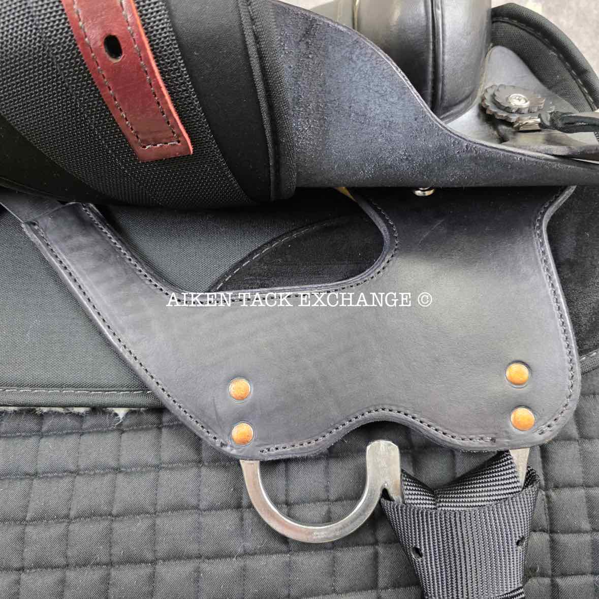 **SOLD** 2020 High Horse by Circle Y 6910 Lockhart Cordura Trail Western Saddle, 17" Seat, Regular Tree - Semi QH Bars