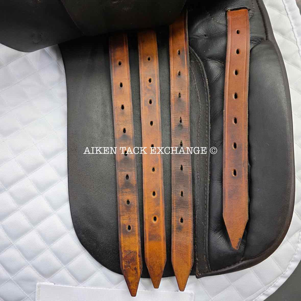 Max Hopfner Dressage Saddle, 18" Seat, Medium Tree, Wool Flocked Panels