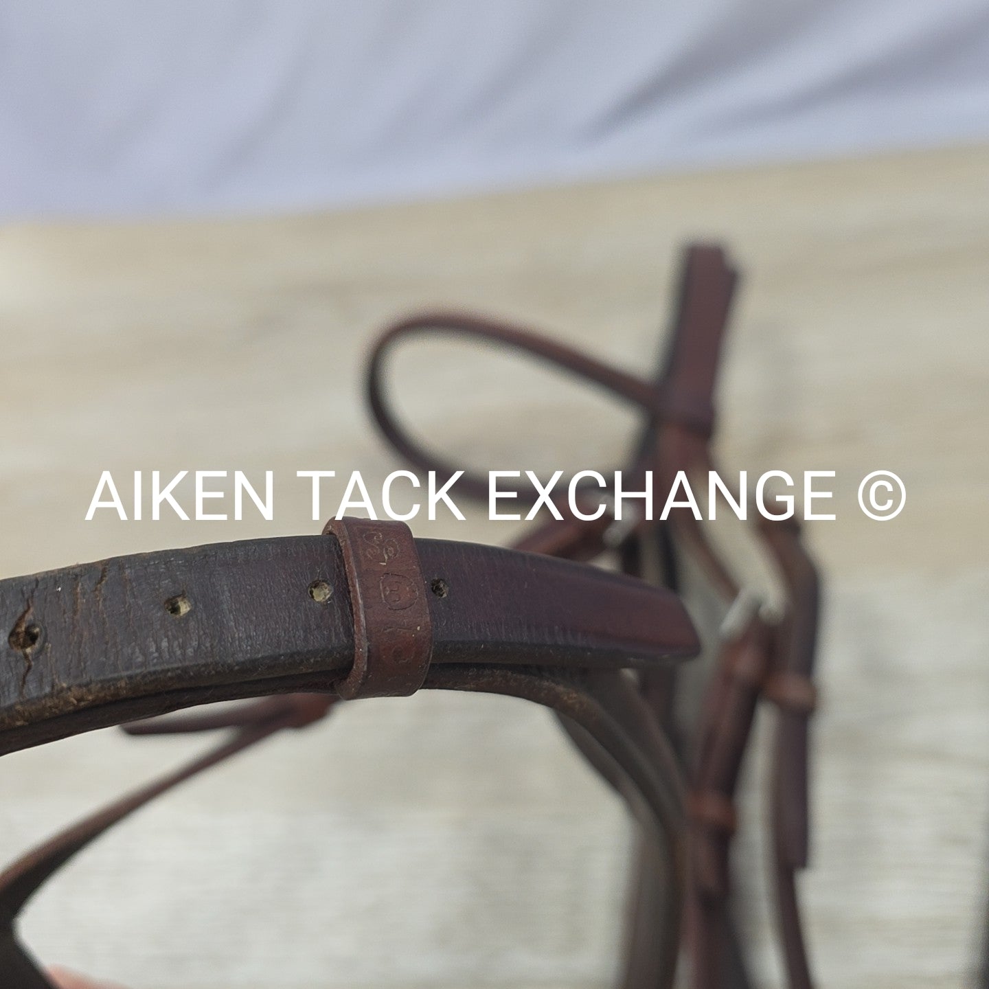 Stubben Bridle with Laced Reins, Brown, Size Full (has damage)