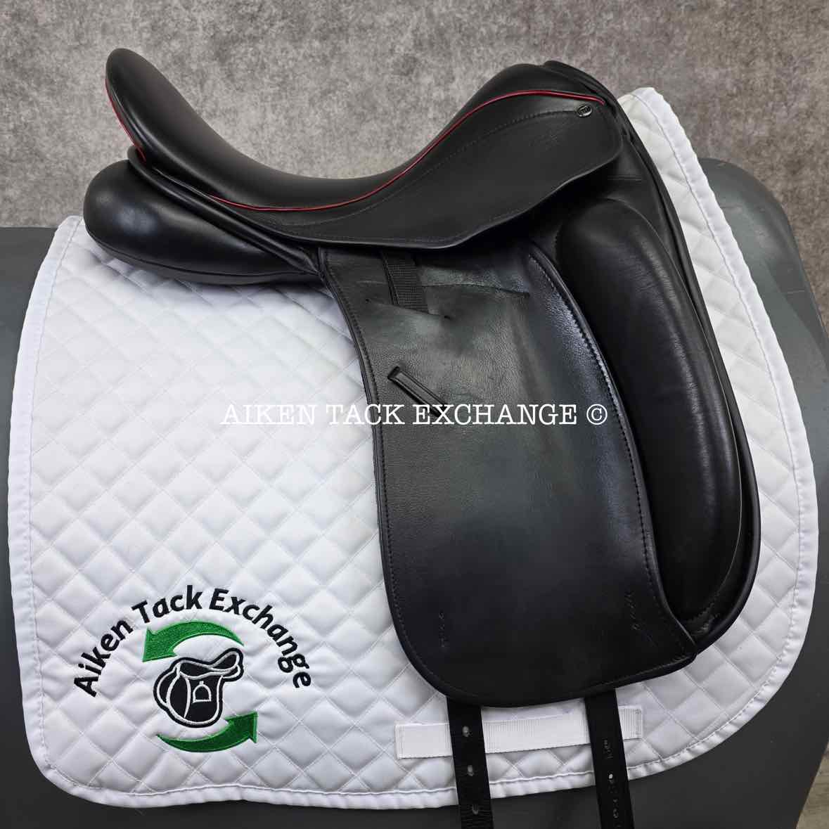 2018 County Perfection "E" Monoflap Dressage Saddle, 17" Seat, Narrow Tree, Wool Flocked Skid Row Panels