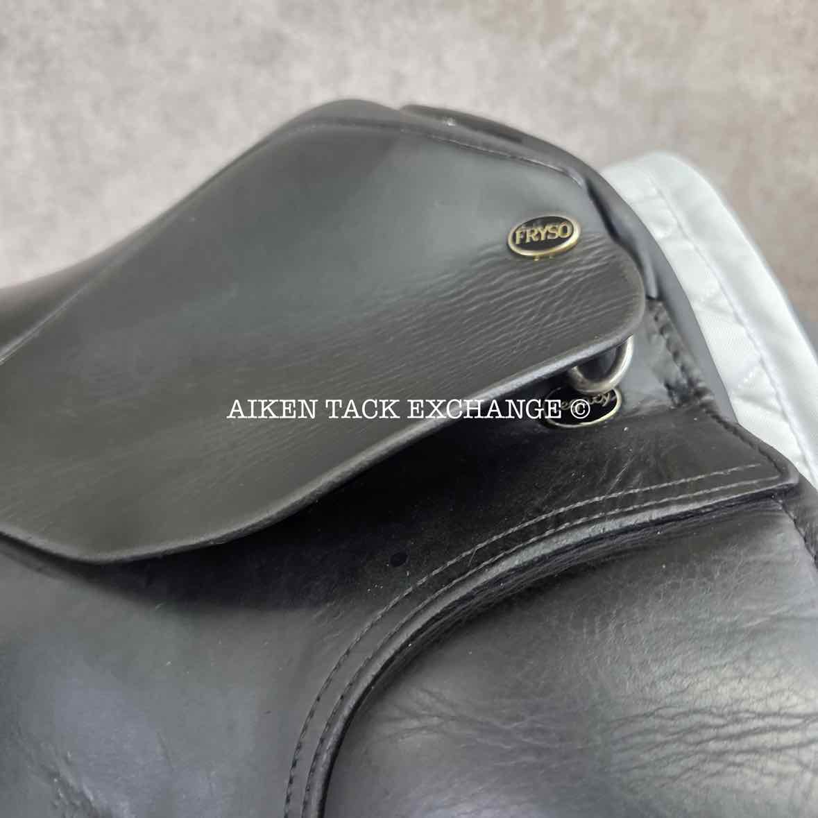Fryso Legacy Dressage Saddle, 17.5" Seat, Wide Tree, Wool Flocked Panels