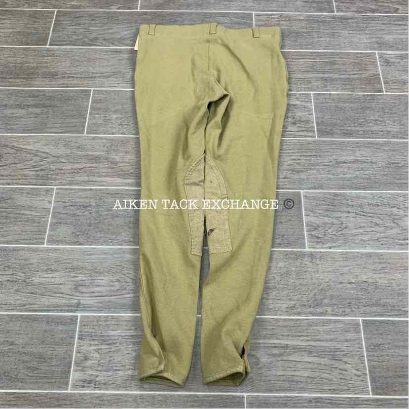 TuffRider Starter Knee Patch Pull On Breeches, Size 16