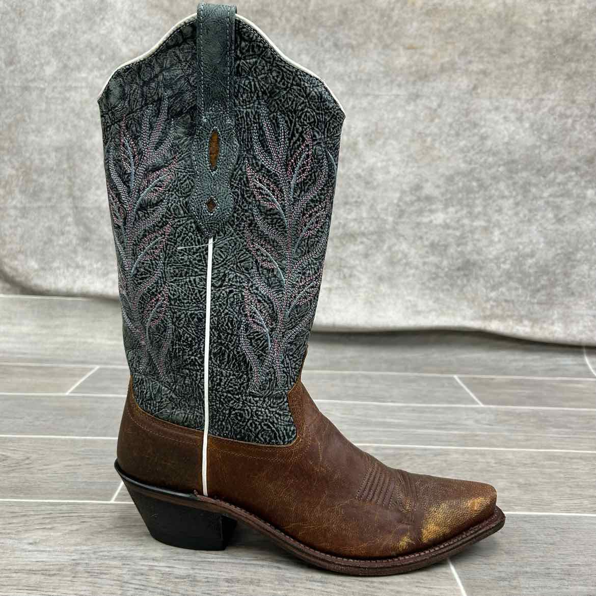 Old West Western Boots, Size 7.5