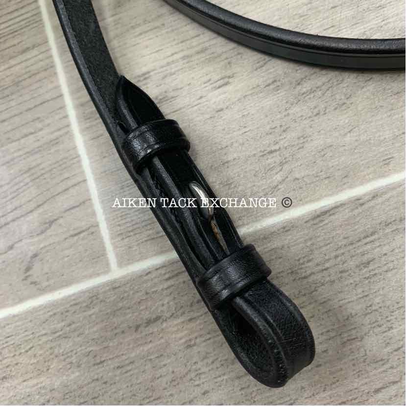 KL Select Red Barn Arena Ergonomic Flash Dressage Bridle, Black, Oversize