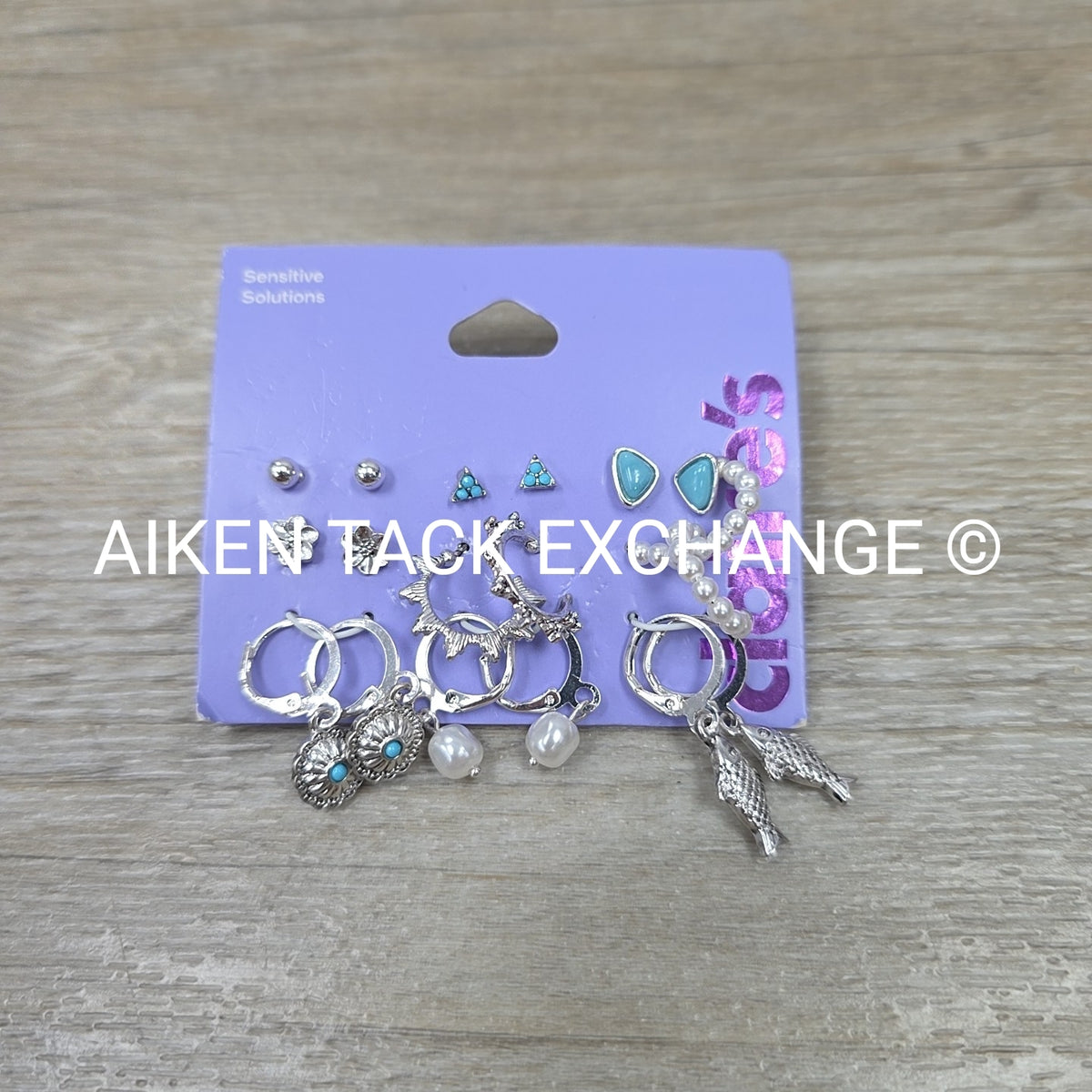 Turquoise Earring Set - 9 Pairs Total