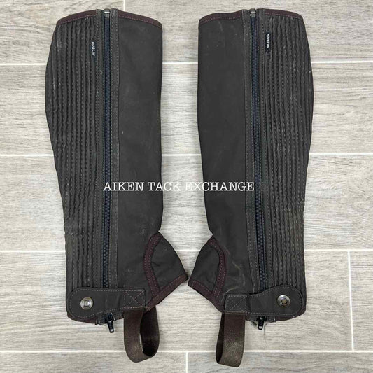 Dublin Easy-Case II Half Chaps, Brown, Size Small