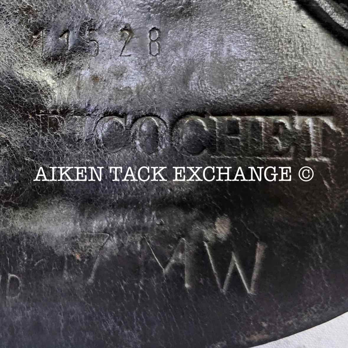 **SOLD** 2009 Black Country Ricochet Jump Saddle, 17" Seat, Medium Wide Tree, Wool Flocked Panels