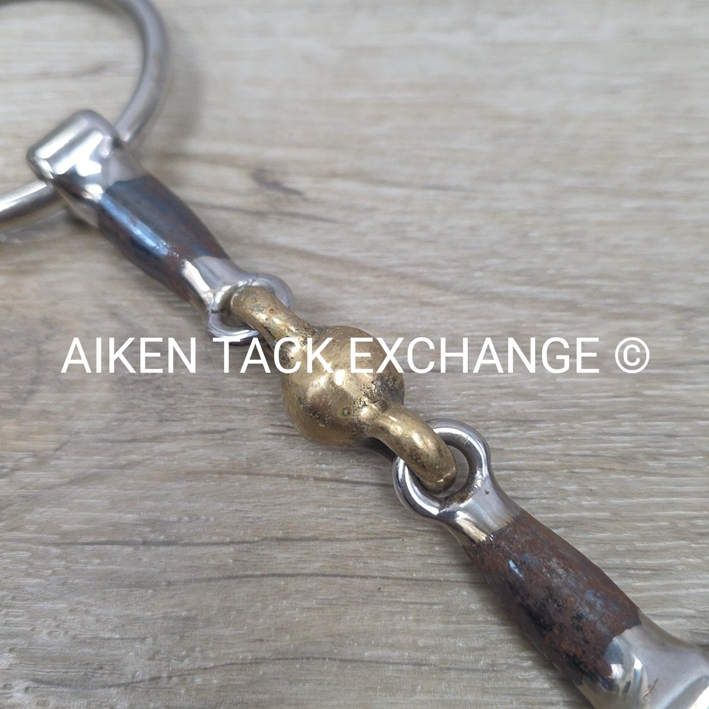 Shires Blue Alloy Loose Ring Double Joint Lozenge Bit 4.5"