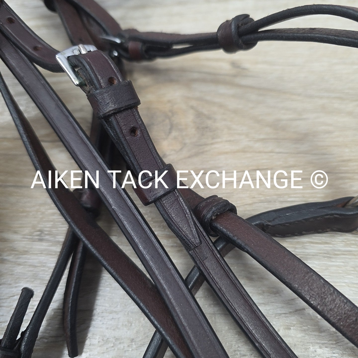 Plain Bridle with Drop Noseband, No Reins, Brown, Size Cob